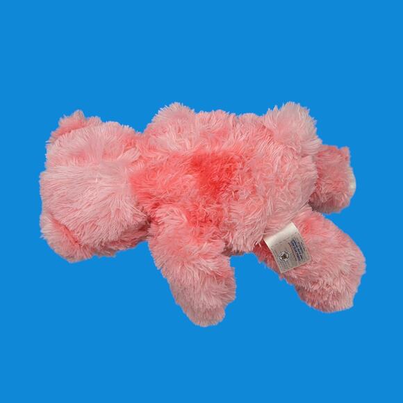 Shaggy Pink Stuffed 15" Teddy Magnetic Paws Build-A-Bear Plush Embroidered Heart - Picture 9 of 14